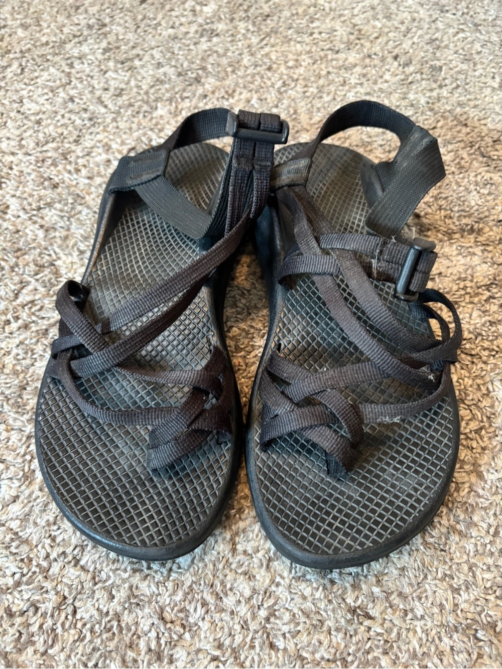 Black double strap Chacos